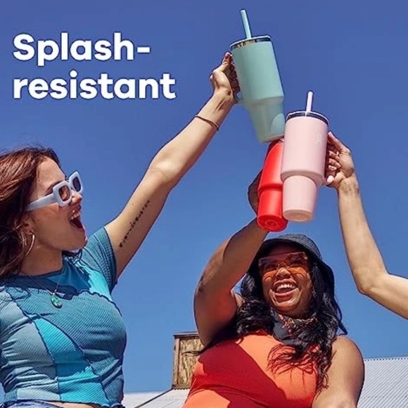 Hydro Flask Blush Pink Mug with Straw - Picture 5 of 6